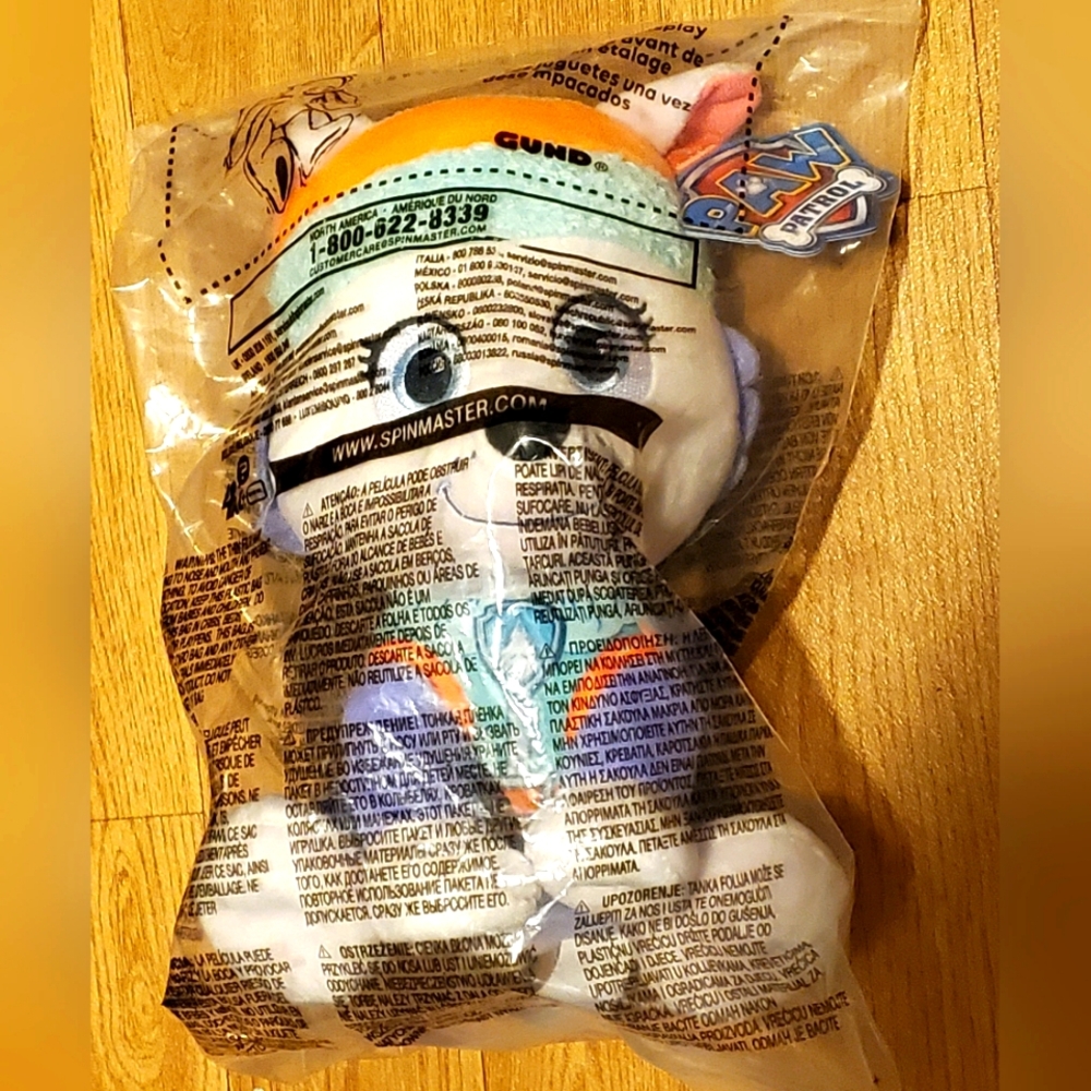 New GUND Paw Patrol Everest Tot Teddy Bear Stuffed Animal Plushie NWT